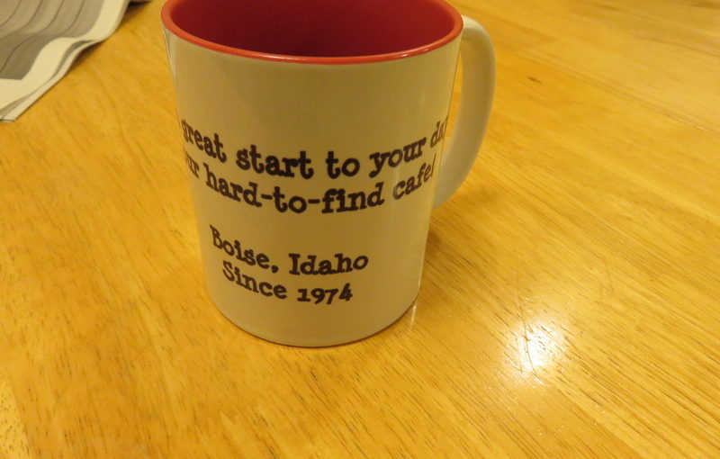 Gift from mom: a mug from the Chef’s Hut