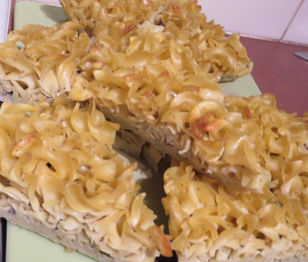 Kugel in Chicken Noodle Soup