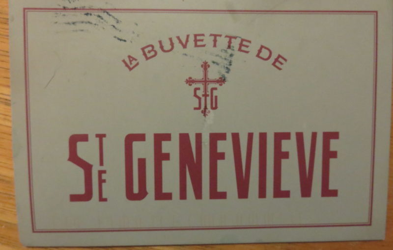 SKS Postcard: La Buvette de Ste Genevieve