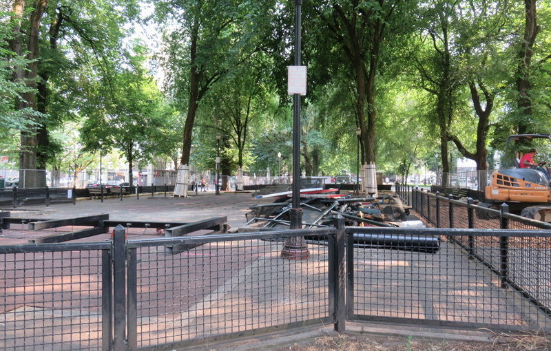 The North Park Blocks Playground as we knew it is no more.