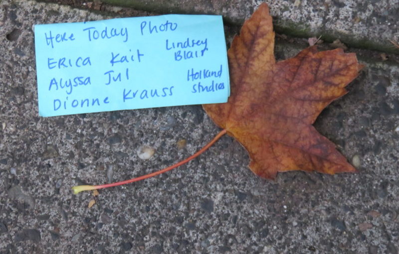 Lost note and fall color