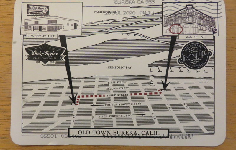 SKS Postcard Eureka Map