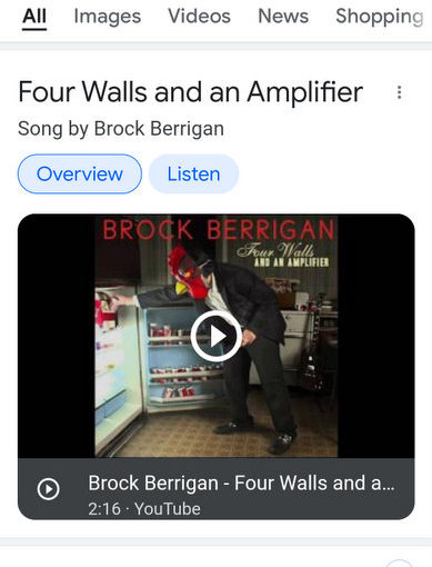 Brock Berrigan Wrote a Song I Like