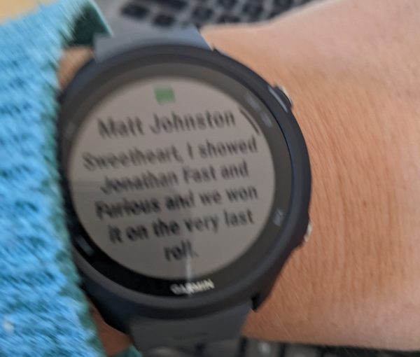 My Watch Now Shows Me My Text Messages