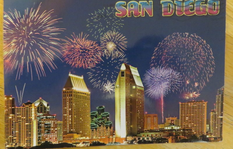 SKS Postcard: San Diego Fireworks