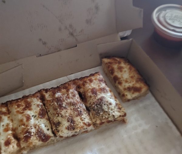 First In-Office Day. Cheesy Bread Was Necessary