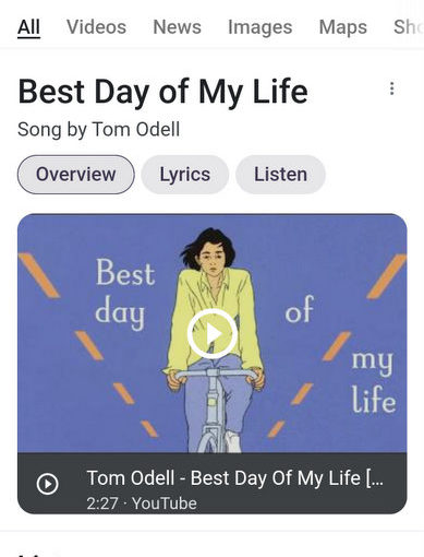 Random Song: Best Day of My Life Tom Odell