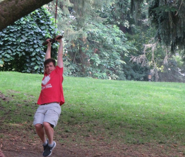 Matt on the Rope Swing