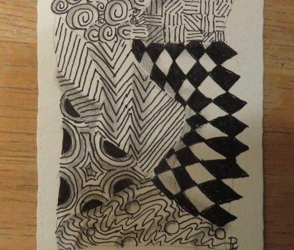 Zentangle ATC 1.29.2023