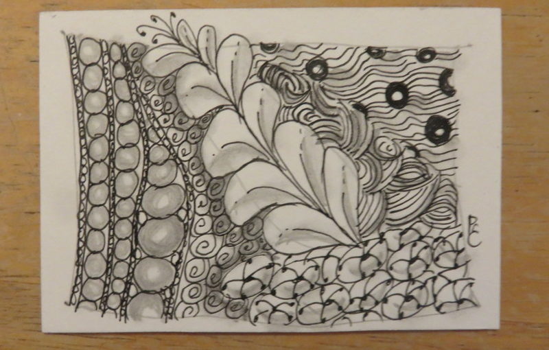 Zentangle Artist Card April 18, 2024