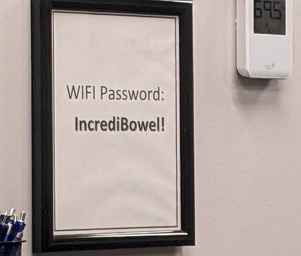 Good Wi-Fi Password for the Coloscopy Office