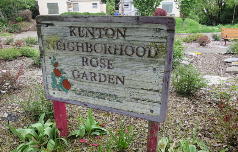 New Sign for the Kenton Rose Garden