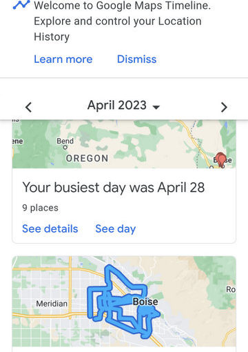 Google Tells Me My Busiest Day Was April 28