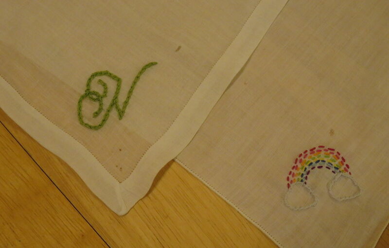 Embroidered Handkerchiefs for S. North