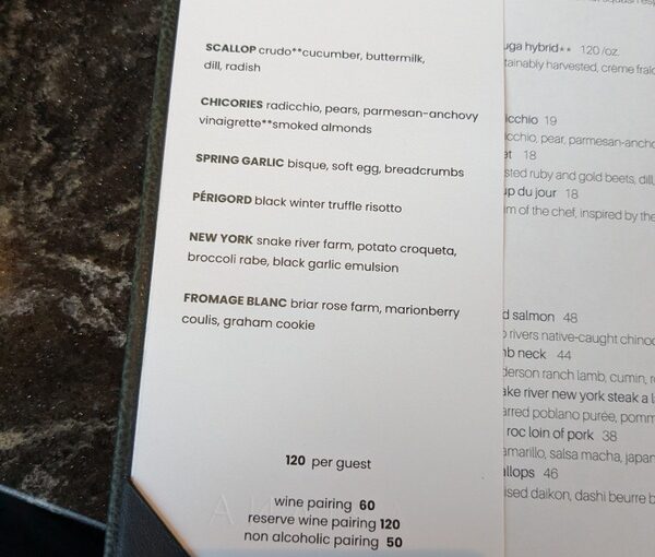 Delicious Tasting Menu at Ariana