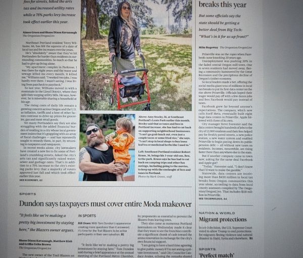 Front Page Tells the Story